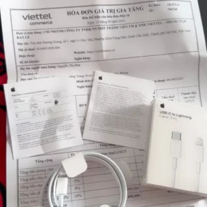 Phụ kiện Apple USB-C TO LIGHTNING CABLE (1 M) Chính hãng (dùng cho iPhone 14 series trở xuống)