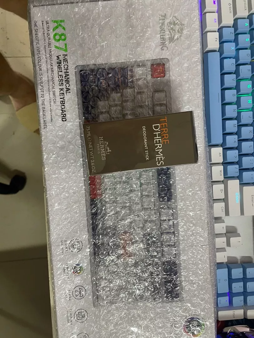 Bàn phím cơ K87 Ziyou - Hotswap - LED RGB - Red switch - Kết nối dây Type-C