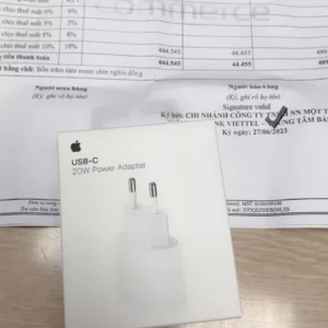 Phụ kiện Apple 20W USB-C Power Adapter chính hãng ZA/A