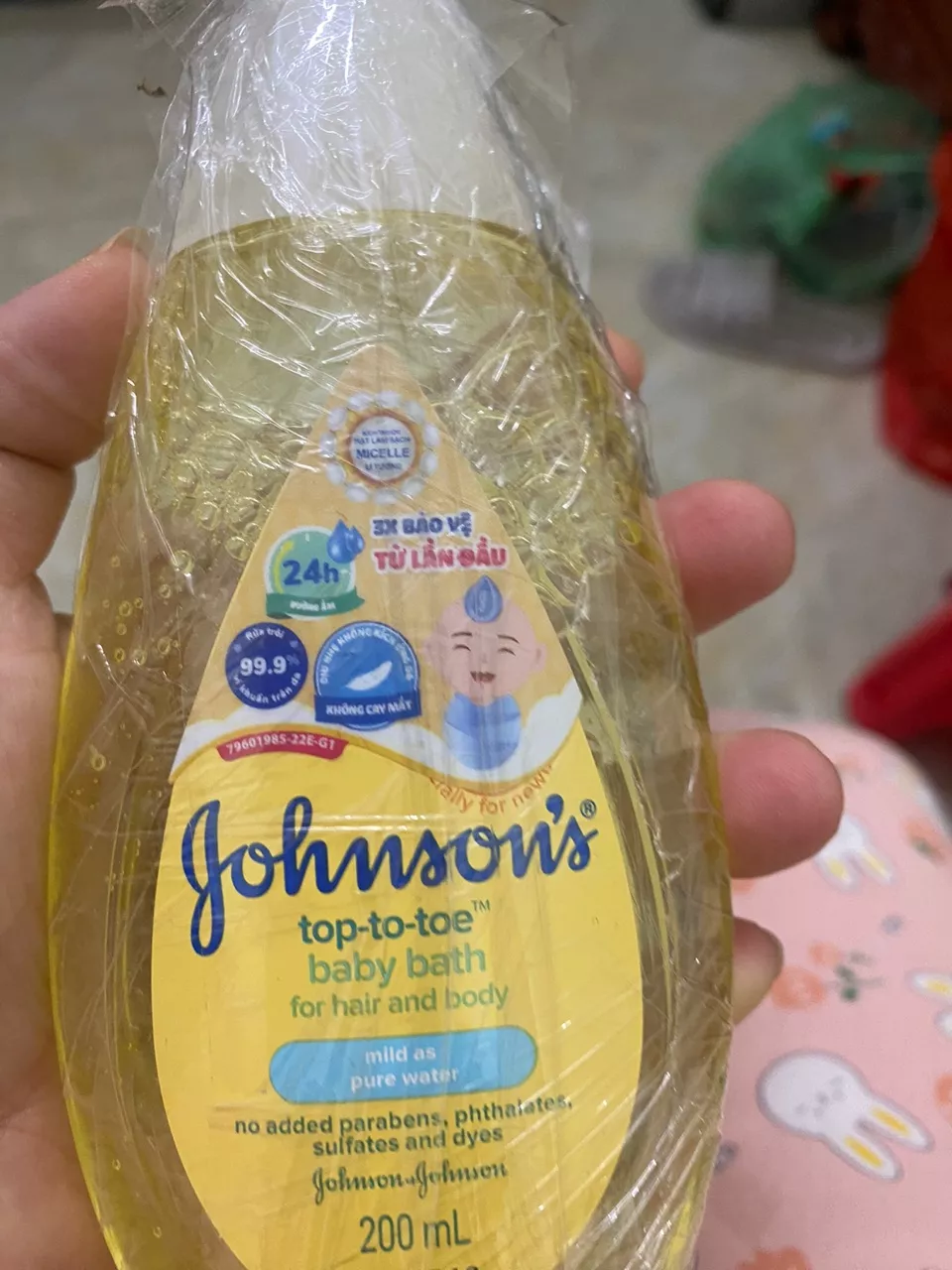 Sữa Tắm Gội Toàn Thân Johnson's Top to Toe Baby Bath 200ml 500ml Sữa Tắm Trẻ Em và Bé Sơ Sinh