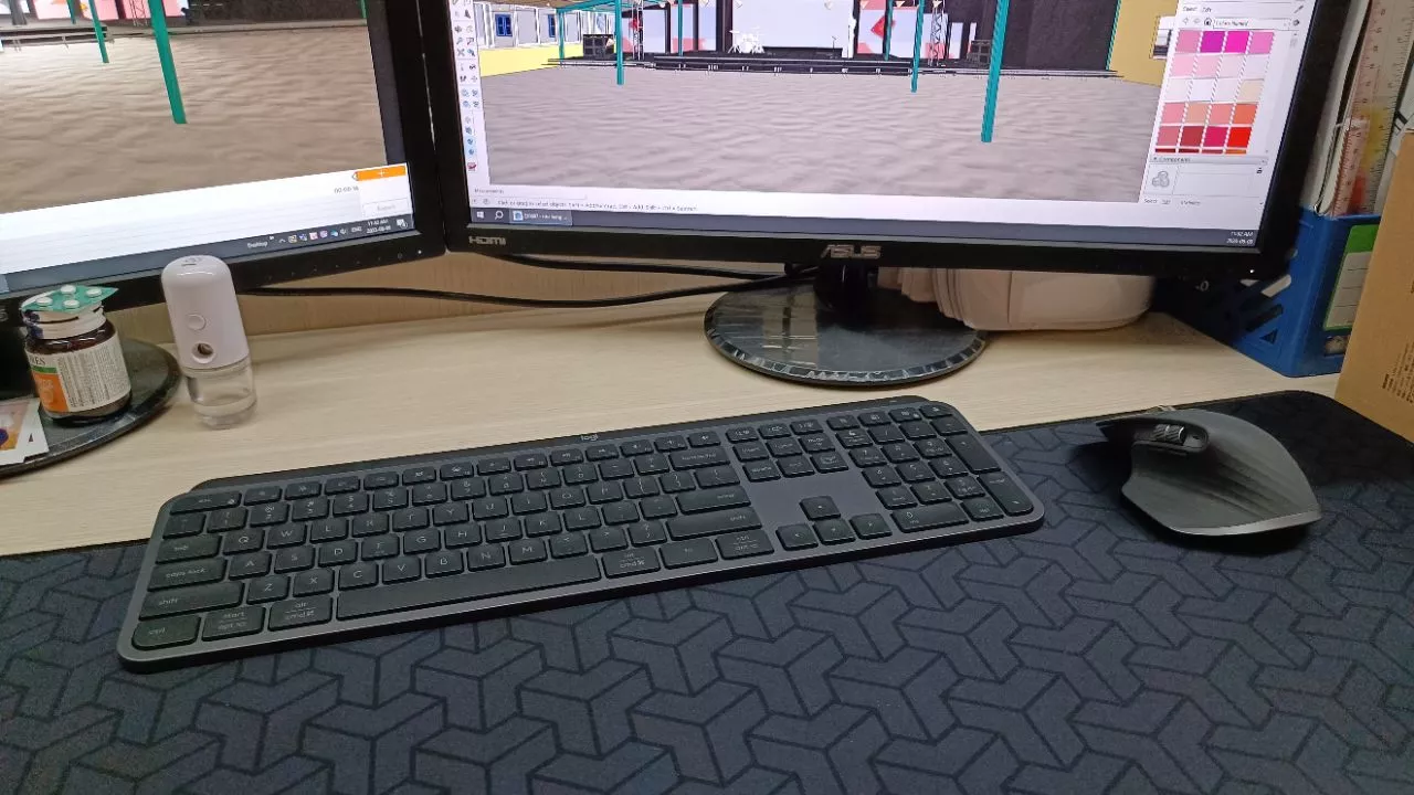 Bàn phím không dây Logitech MX Keys S - Low Profile yên tĩnh, Đèn nền, Bluetooth, Sạc USB-C