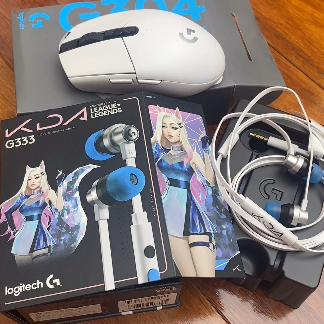 Tai nghe gaming in-ear Logitech G333 KDA - Dual Drivers, Jack 3.5mm, Mic