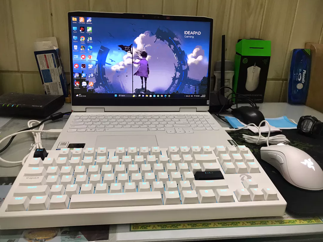 Bàn phím cơ Gaming DAREU EK87 v2 White Black/ Gray Black Dream Switch