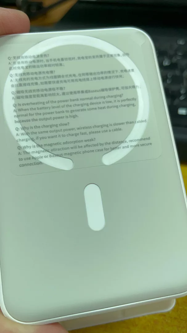 Pin sạc dự phòng không dây FM11 22.5W BASEUS 10000mah mini có nam châm thích hợp cho phone