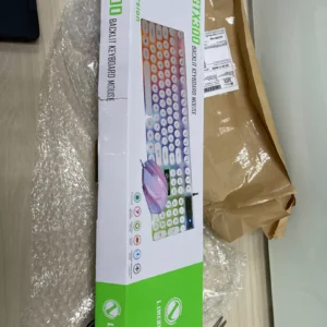 Bộ Bàn phím chuột máy tính giả cơ GTX300 104 phím - LED đổi màu 9 chế độ cao cấp