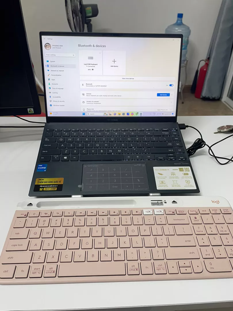 Bàn phím không dây Bluetooth Logitech K580 - Kết nối đa thiết bị, mảnh gọn, PC/ iPad