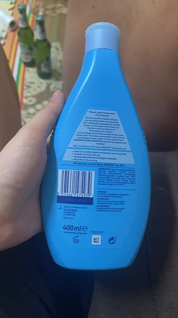 Sữa tắm gội chống cảm cúm Penaten Đức 2in1 giúp giảm ho cảm cúm cho bé 400ml
