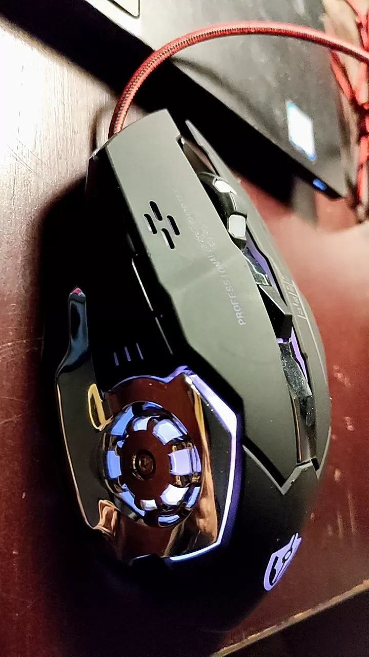 Chuột gaming X7 V2 Bản kim Loại - LED RGB - Có app Marco - DPI 3200 - phiên bản dây Dù cao cấp Chuyên game