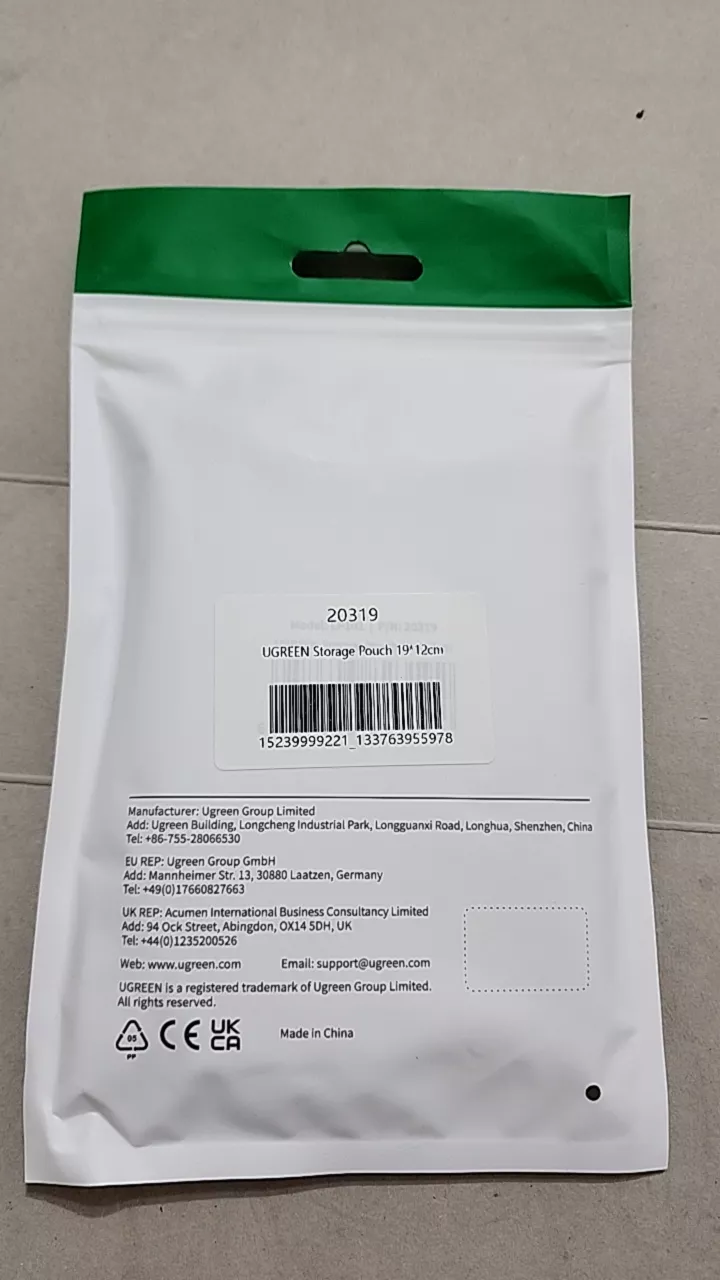 UGREEN Túi đựng đồ dùng chống thấm nước tiện dụng chất lượng cao(12 *19cm )
