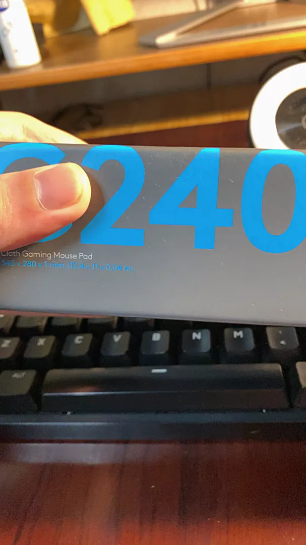 Bàn di, lót chuột gaming Logitech G240 - Bề mặt vải, ma sát tốt, chống trượt