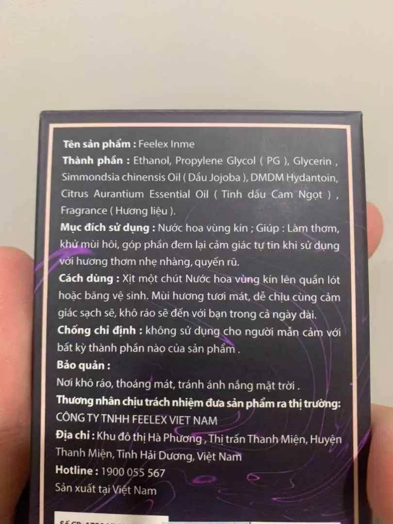 Nước hoa vùng kín C24 by Feelex nhiều mùi hương quyến rũ, ngọt ngào và thanh mát - Lọ 5ml