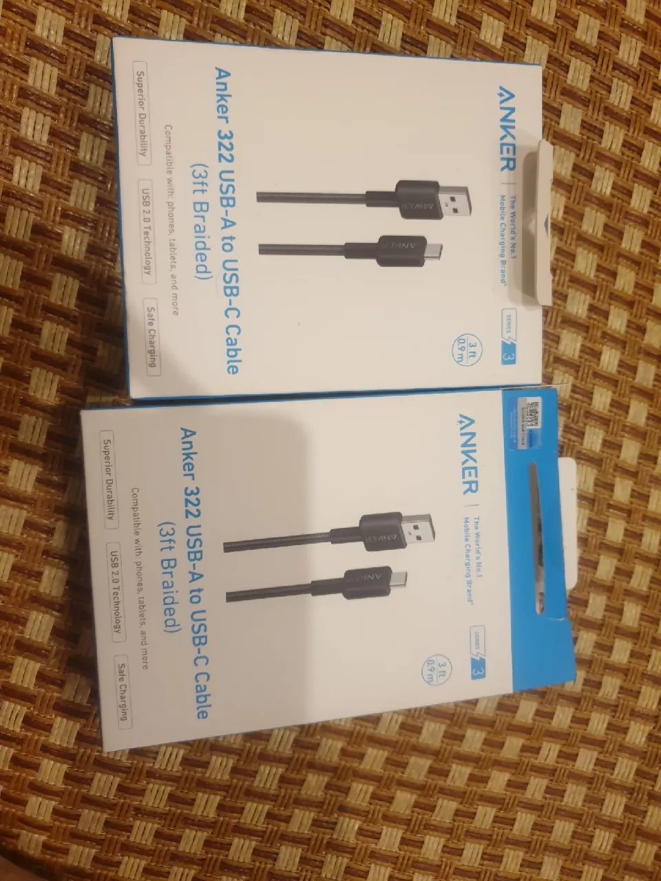 Cáp Sạc ANKER 322 Nylon Cable III USB-A to USB-C - Dài 0.9/1.8m - A81H5/A81H6