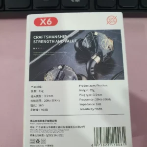 Tai Nghe Nhét Tai ZIYOU X6 Premium, Chống Ồn Cực Tốt, Âm Thanh Super Bass, Tích Hợp Mic Chơi Game