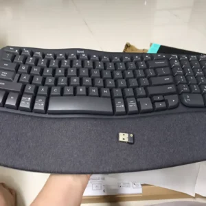 Bàn phím không dây công thái học Logitech Wave Keys - Kết nối Bluetooth, Gác tay, Windows, MacOs