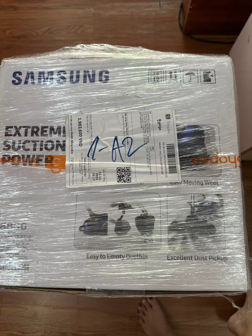 Máy hút bụi dạng hộp Samsung 430W VCC8836V36/XSV - Bộ Lọc HEPA H13, màu Xanh