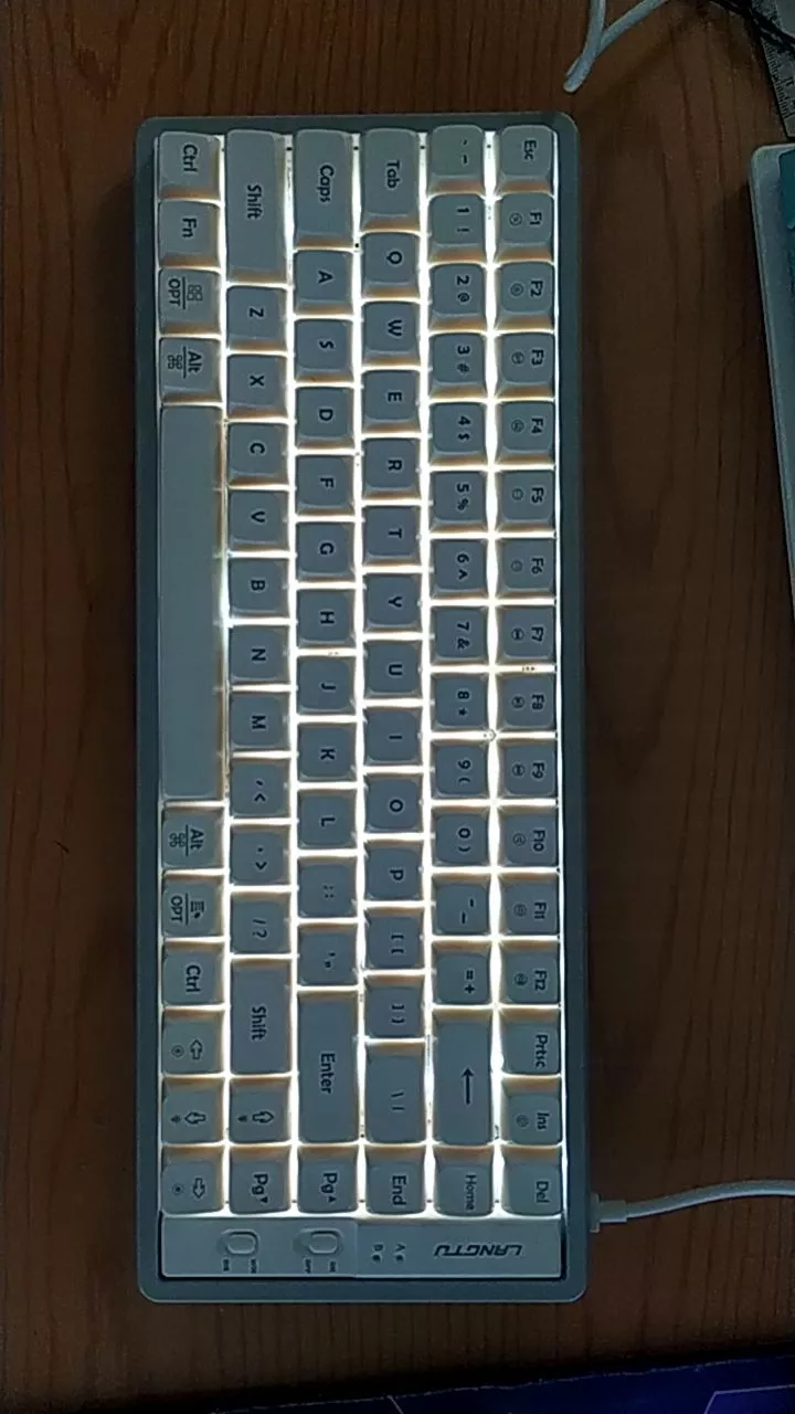 Bàn phím cơ không dây HOTSWAP LANGTU GK85 Golden Switch - 3 chế độ kết nối - Pin sạc - Led Rainbow