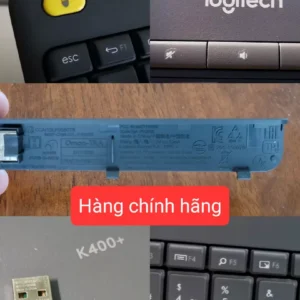 Bàn phím không dây Logitech K400 Plus, có touchpad để kết nối PC - TV, Laptop