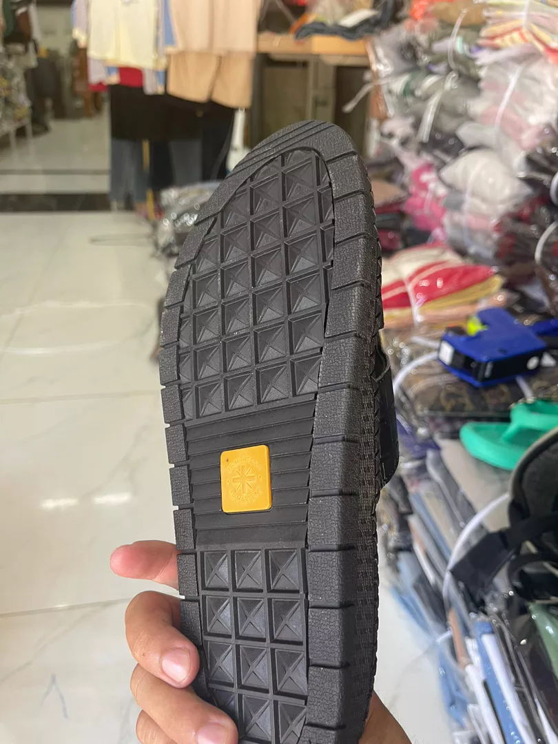 Dép da nam quai ngang chữ h đế doctor cao cấp MABLACKA - M27
