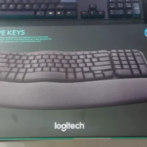 Bàn phím không dây công thái học Logitech Wave Keys - Kết nối Bluetooth, Gác tay, Windows, MacOs