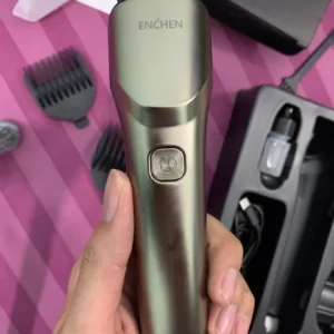 Tông đơ cắt tóc Enchen Beardo 2 tốc độ cao, lưỡi thép không gỉ, tặng 4 cử tạo kiểu - BH 12 tháng