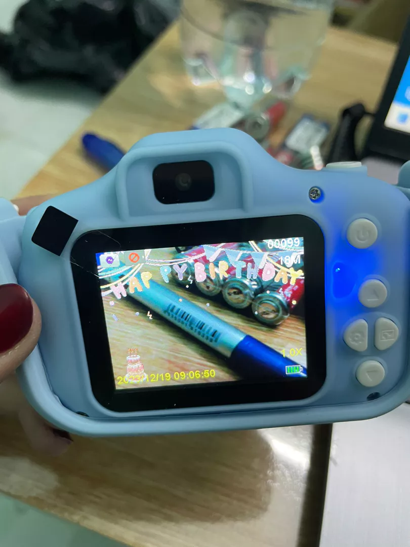 -CLUBLU- Máy Ảnh Kỹ Thuật Số Mini Mèo Camera-007 Cute Có Thể Sạc Lại Chống Sốc Cao Cấp Cho Bé
