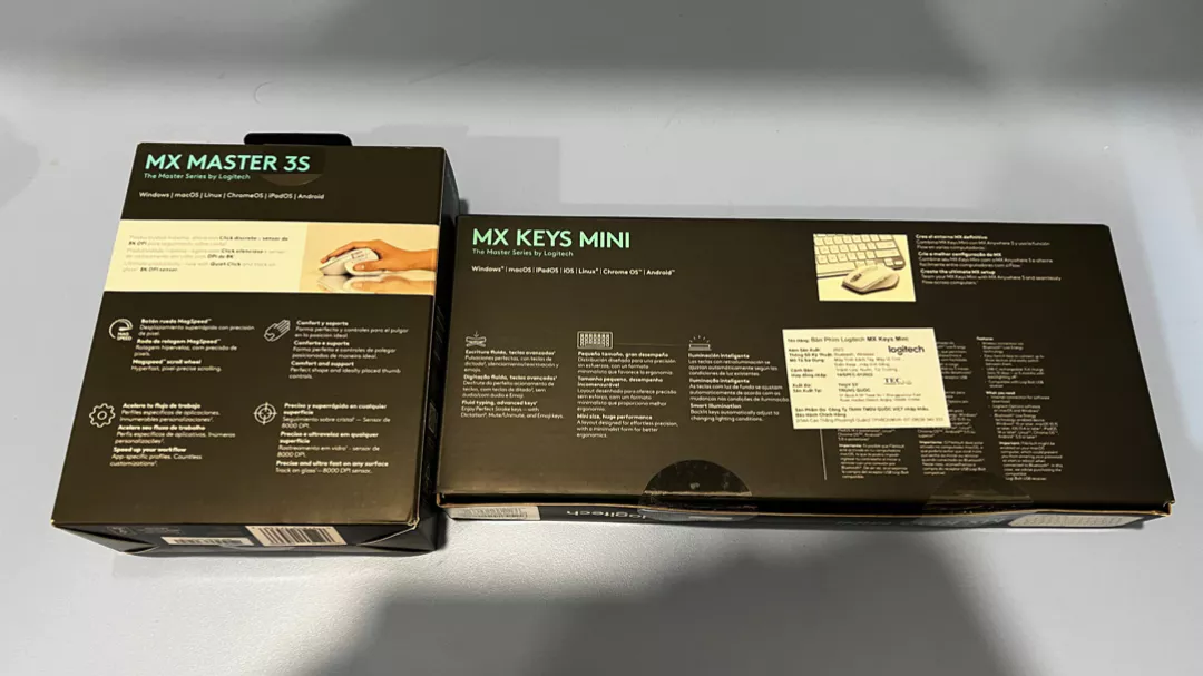 Combo bàn phím Logitech MX Keys Mini và chuột Logitech MX Master 3S