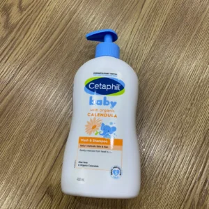 Sữa tắm gội dưỡng ẩm dịu lành cho bé với Calendula hoa cúc hữu cơ CETAPHIL BABY W&SHAMPOO CALENDULA 400ML
