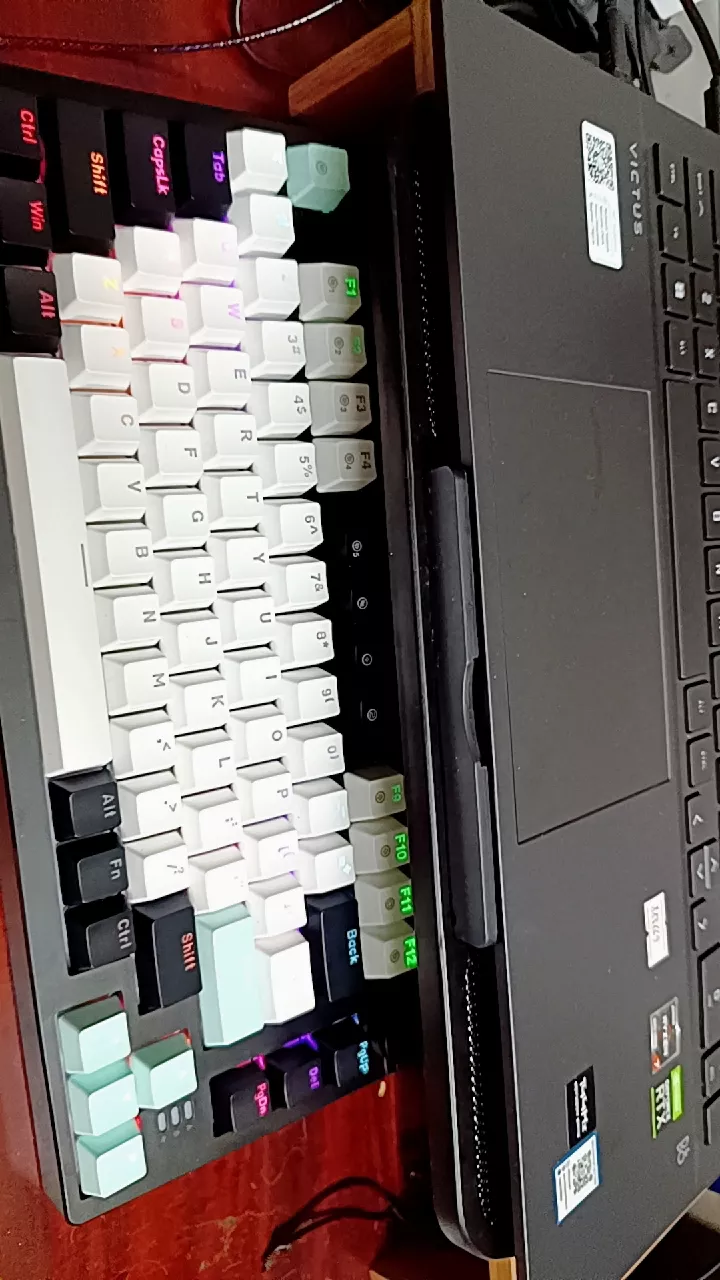 Bàn phím cơ DareU EK75 White Black Firefly/ Dream switch