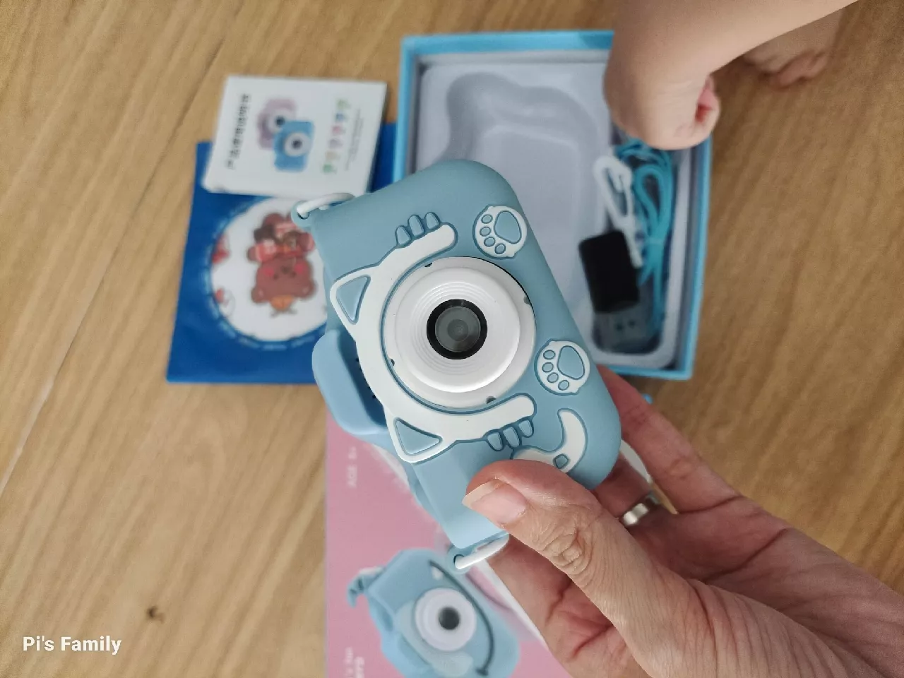 -CLUBLU- Máy Ảnh Kỹ Thuật Số Mini Mèo Camera-007 Cute Có Thể Sạc Lại Chống Sốc Cao Cấp Cho Bé