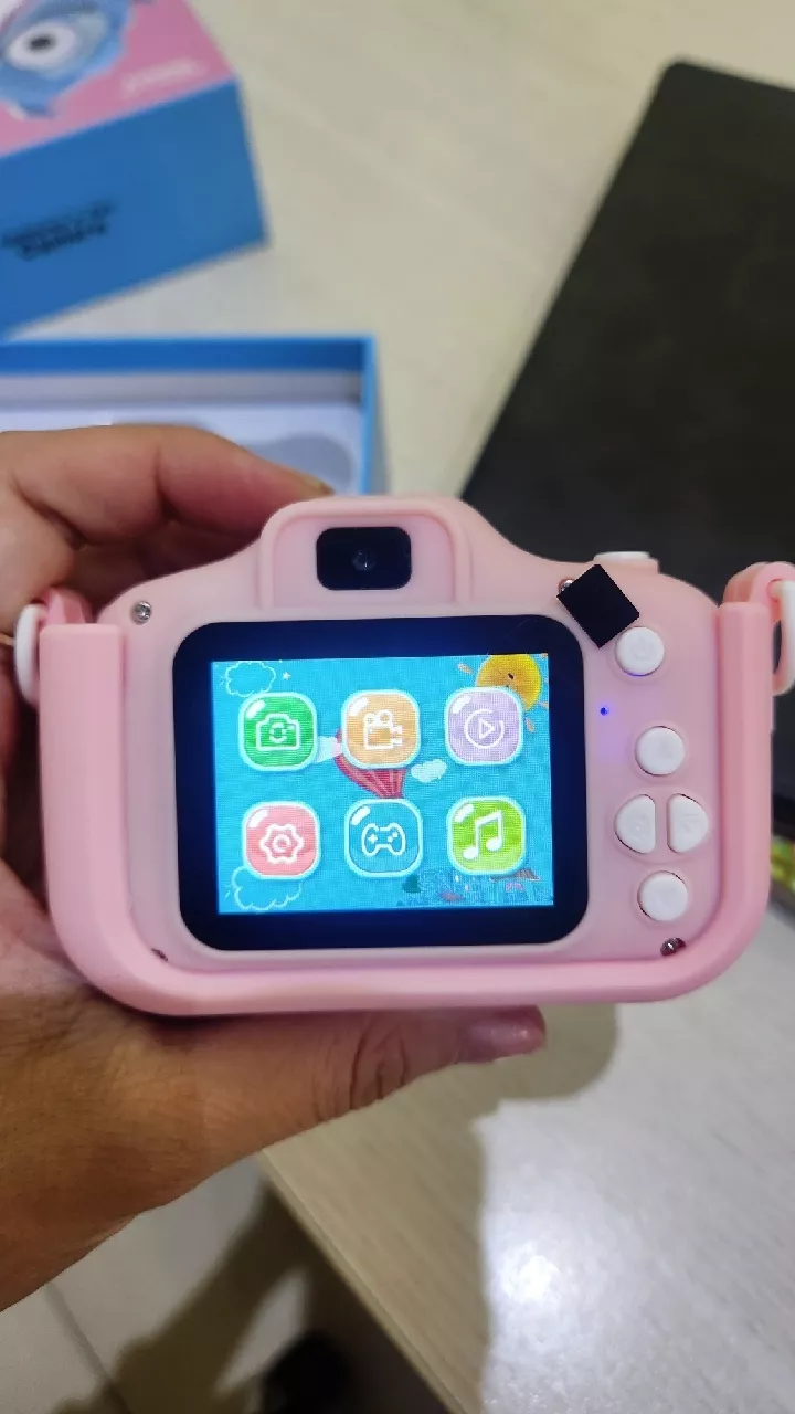 -CLUBLU- Máy Ảnh Kỹ Thuật Số Mini Mèo Camera-007 Cute Có Thể Sạc Lại Chống Sốc Cao Cấp Cho Bé