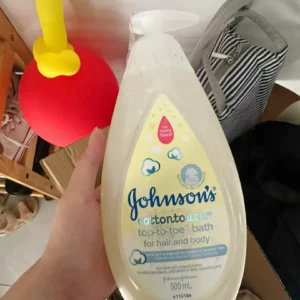 Combo 2 Chai Sữa Tắm Gội Toàn Thân Mềm Mịn Johnson's Baby Bath Cotton Touch 500mlx2