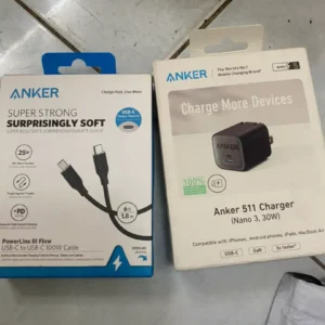 [Cho iPhone 15-17/Samsung] Combo sạc nhanh Anker - Củ Nano 45W và cáp dù Zolo 240W - A2692 + A8060