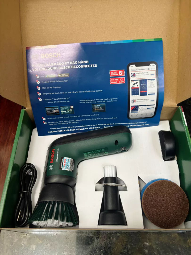 Máy cọ rửa vệ sinh Bosch đa năng dùng pin