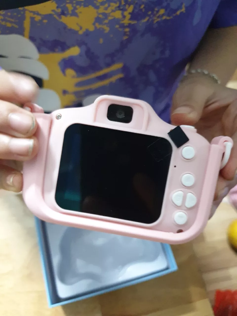 -CLUBLU- Máy Ảnh Kỹ Thuật Số Mini Mèo Camera-007 Cute Có Thể Sạc Lại Chống Sốc Cao Cấp Cho Bé
