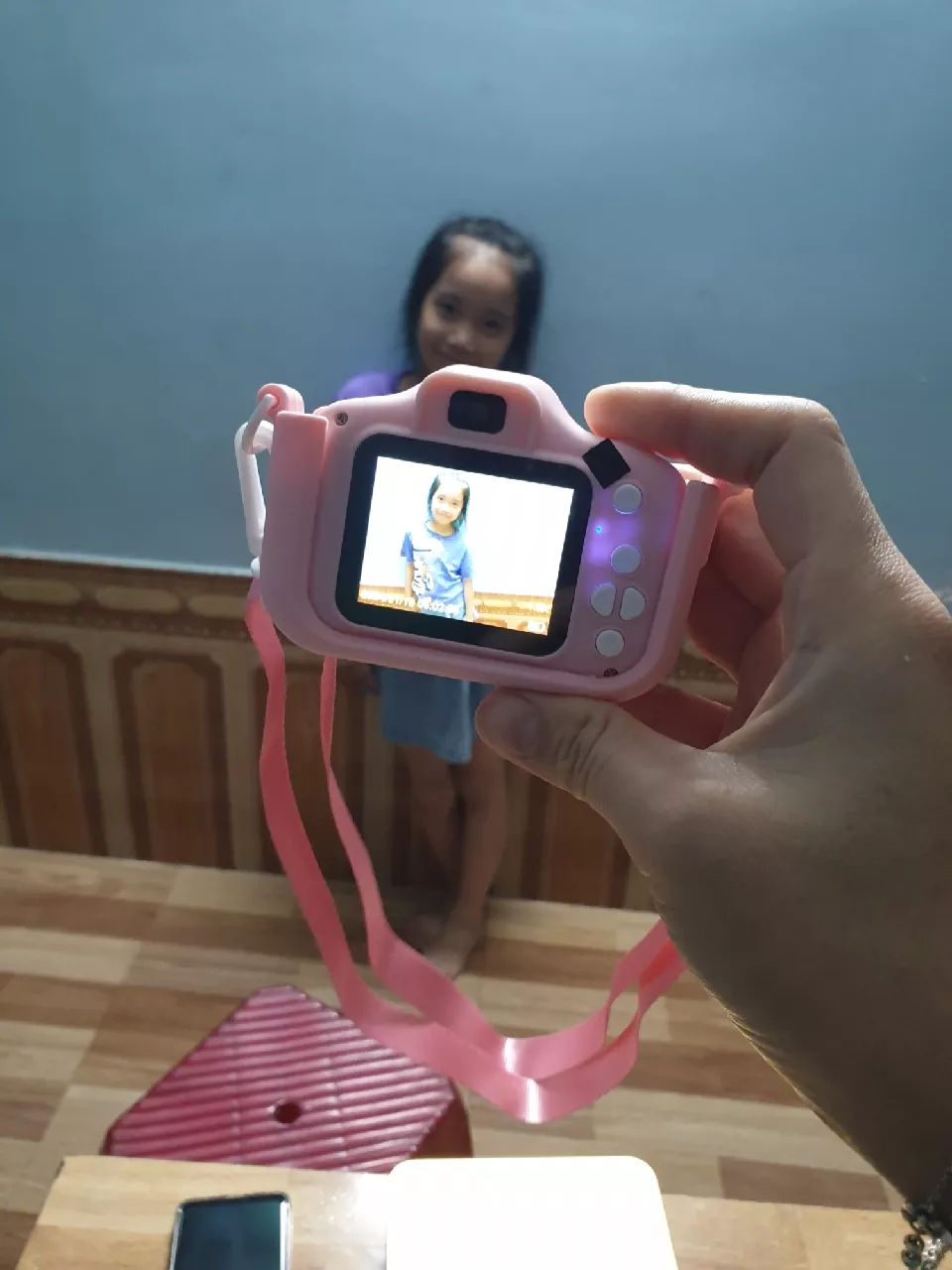 -CLUBLU- Máy Ảnh Kỹ Thuật Số Mini Mèo Camera-007 Cute Có Thể Sạc Lại Chống Sốc Cao Cấp Cho Bé