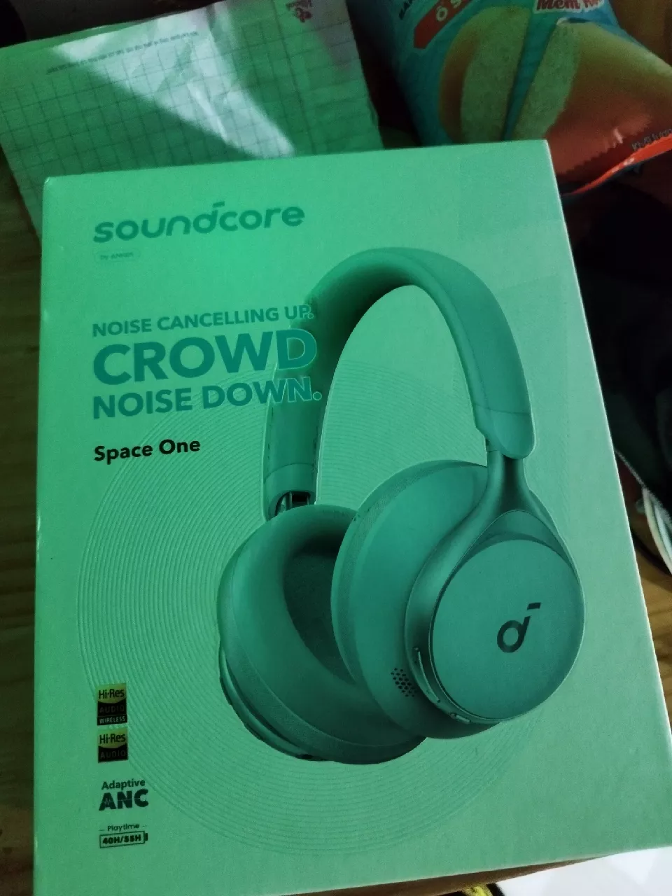 Tai nghe bluetooth soundcore Space One chống ồn chủ động tới 98%, thời lượng phát tới 40H, thiết kế gấp gọn- A3035
