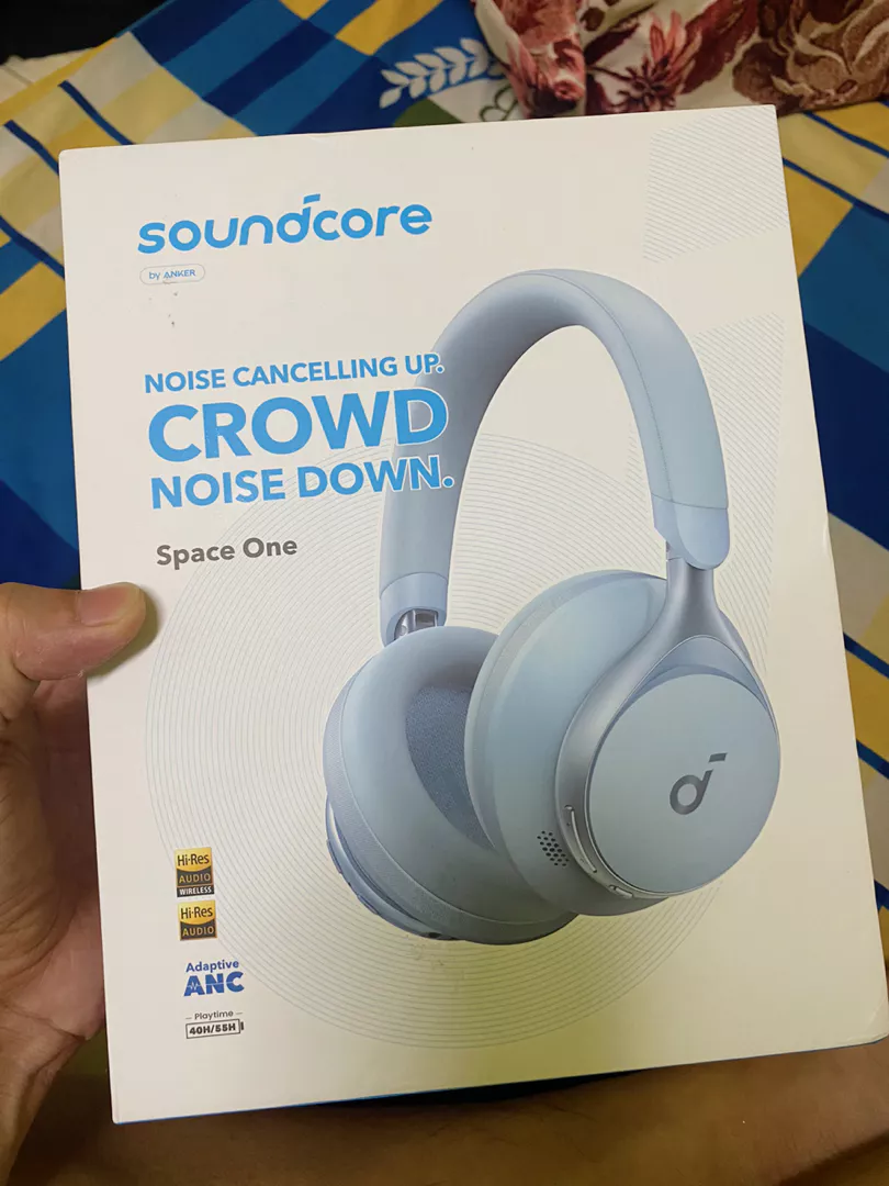 Tai nghe bluetooth soundcore Space One chống ồn chủ động tới 98%, thời lượng phát tới 40H, thiết kế gấp gọn- A3035