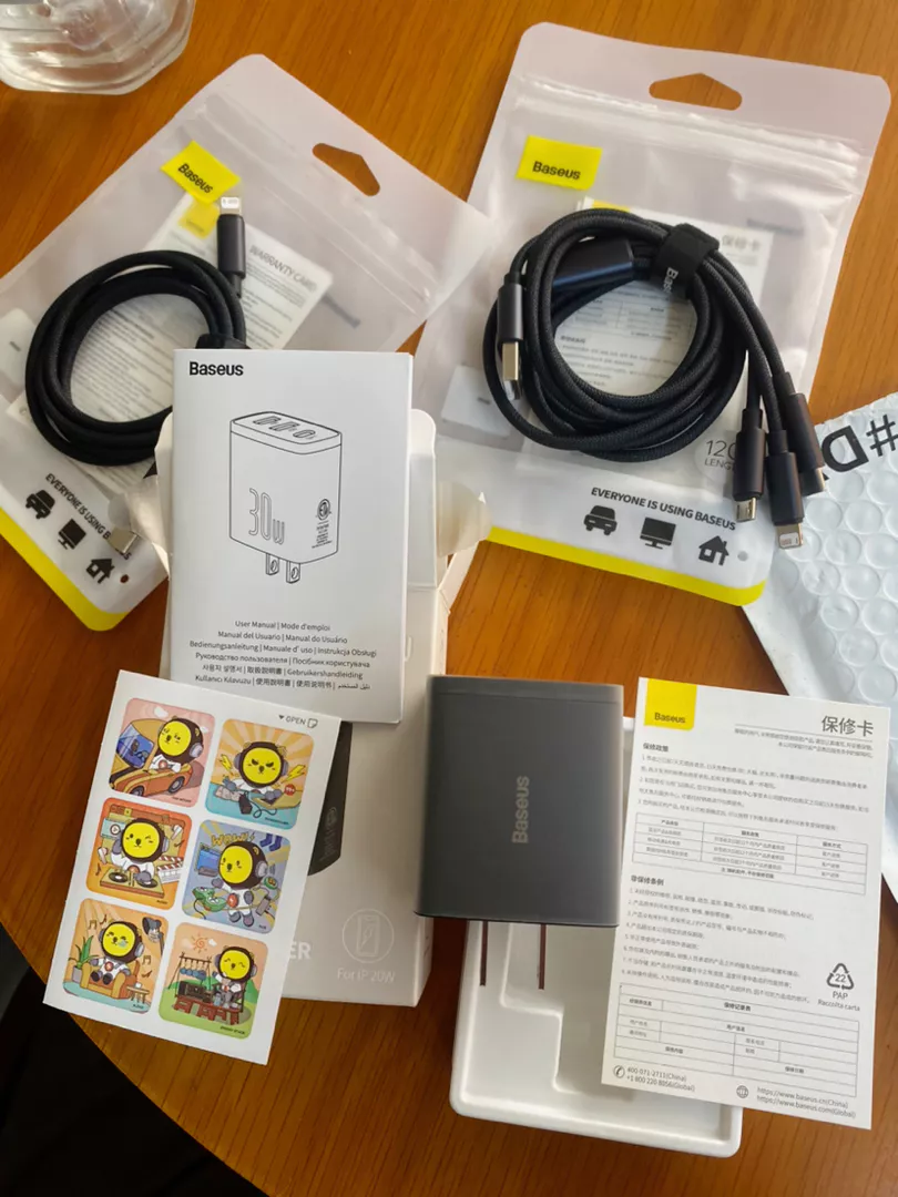Baseus Bộ Sạc Nhanh 30w pd Cổng usb type c