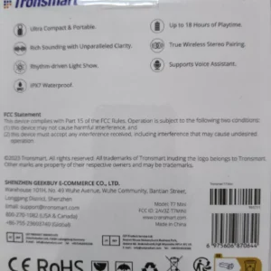 Loa Bluetooth Tronsmart T7 Mini/ T8 Mini 5.3 | Công suất 15W | 18h chơi nhạc | Hỗ trợ thẻ nhớ | Bảo hành 12 Tháng