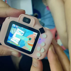 -CLUBLU- Máy Ảnh Kỹ Thuật Số Mini Mèo Camera-007 Cute Có Thể Sạc Lại Chống Sốc Cao Cấp Cho Bé