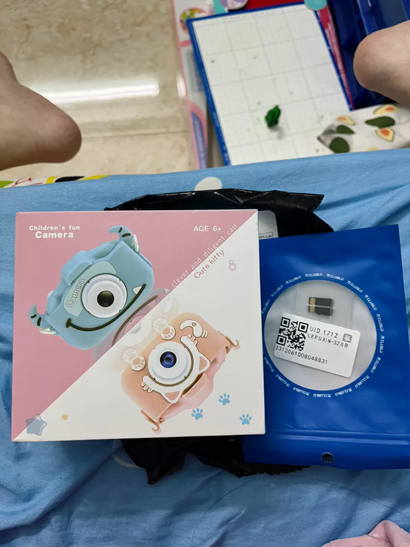 -CLUBLU- Máy Ảnh Kỹ Thuật Số Mini Mèo Camera-007 Cute Có Thể Sạc Lại Chống Sốc Cao Cấp Cho Bé