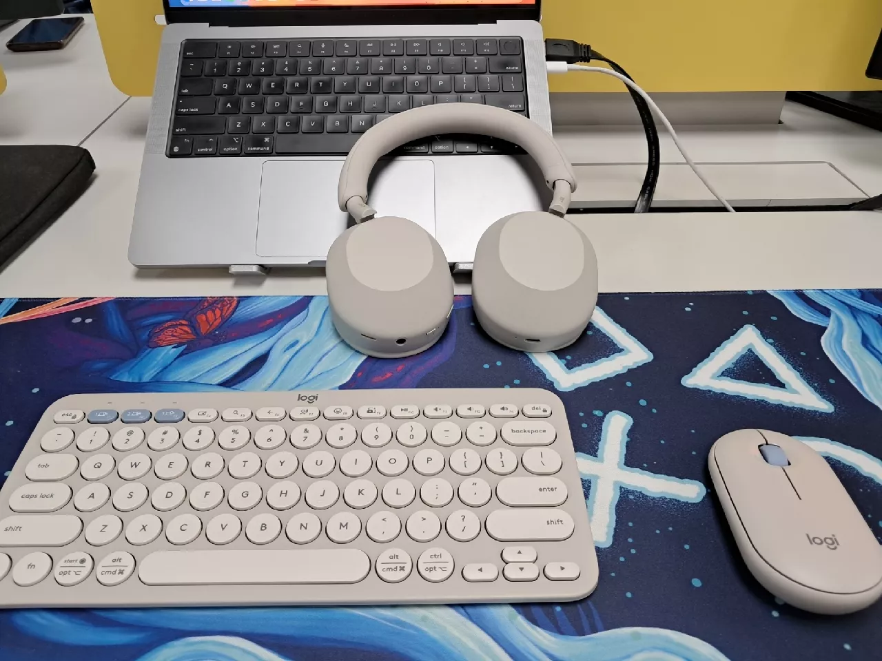 Pebble 2 Combo, Bàn phím Bluetooth Logitech K380s và chuột Logitech M350s - Yên tĩnh, Easy-Switch