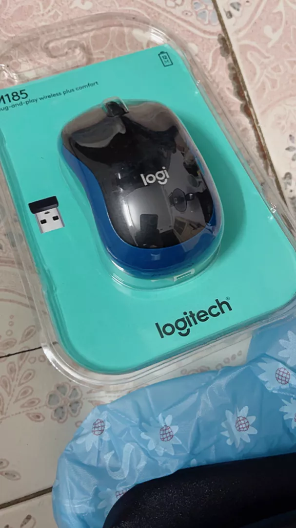Chuột không dây Logitech M185 | Logitech M186 - USB, nhỏ gọn, thuận cả 2 tay, phù hợp PC/Laptop