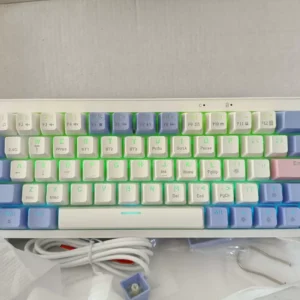 Bàn Phím Cơ Không Dây Bluetooth K68 - Hotswap 5 Pin - Pin sạc - LEG RGB - APP Marco