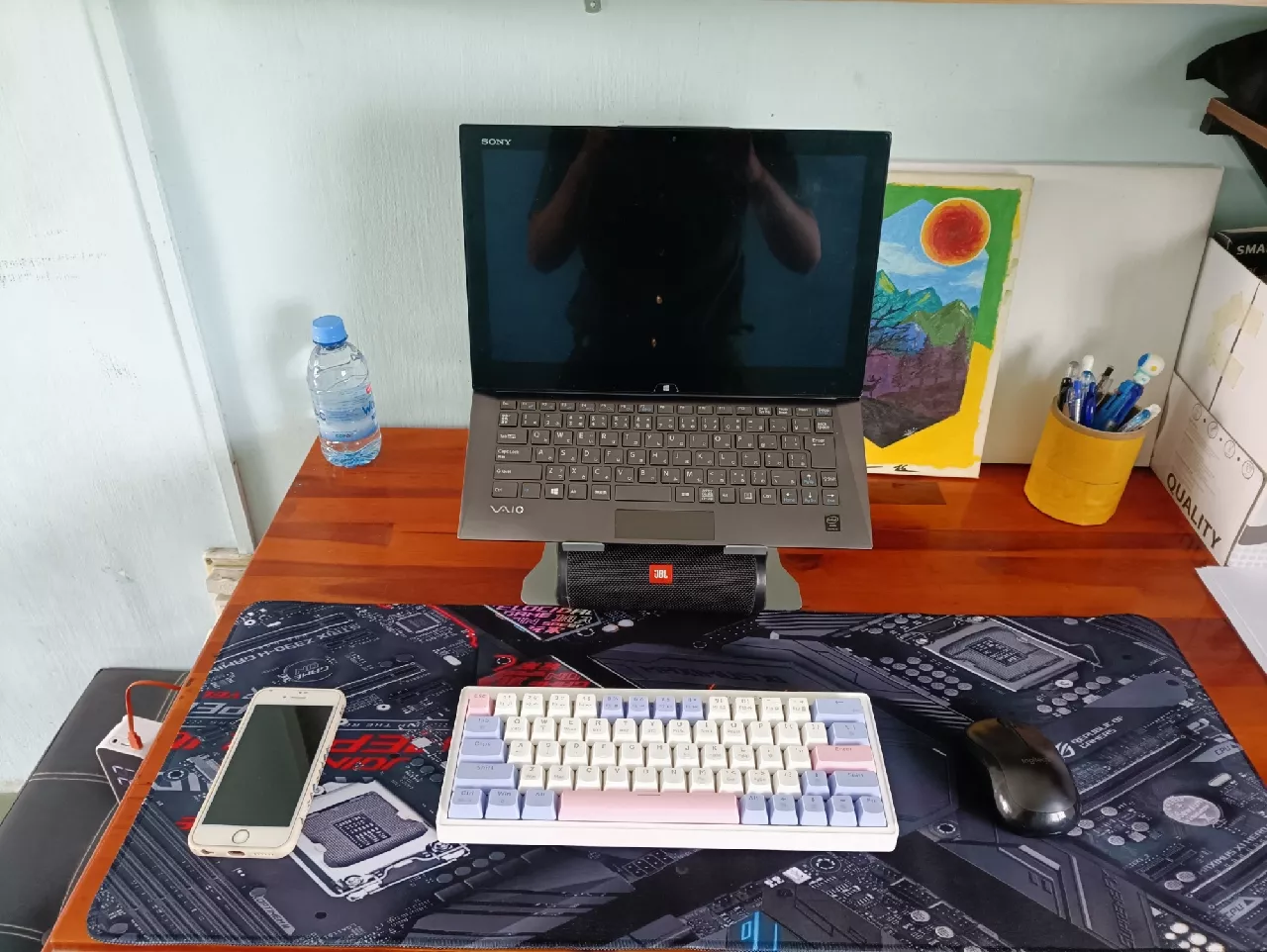 Bàn Phím Cơ Không Dây Bluetooth K68 - Hotswap 5 Pin - Pin sạc - LEG RGB - APP Marco