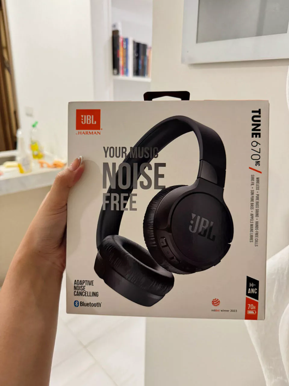 Tai Nghe chụp tai Bluetooth JBL Tune 670NC - Hàng Chính Hãng