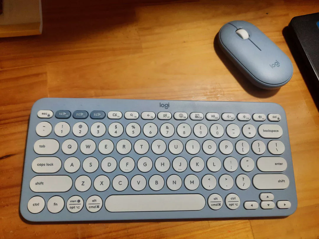 Pebble 2 Combo, Bàn phím Bluetooth Logitech K380s và chuột Logitech M350s - Yên tĩnh, Easy-Switch