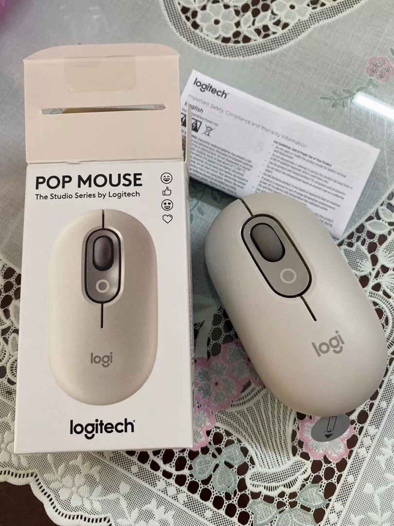 Chuột không dây bluetooth Logitech POP Mouse - Emoji tùy chỉnh, SilentTouch giảm ồn