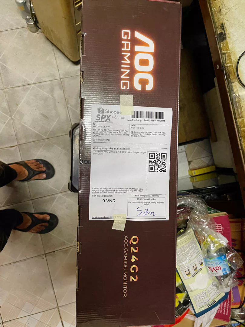 Màn hình AOC Q24G4E 24" IPS 2K 180Hz G-Sync chuyên gaming, đồ họa