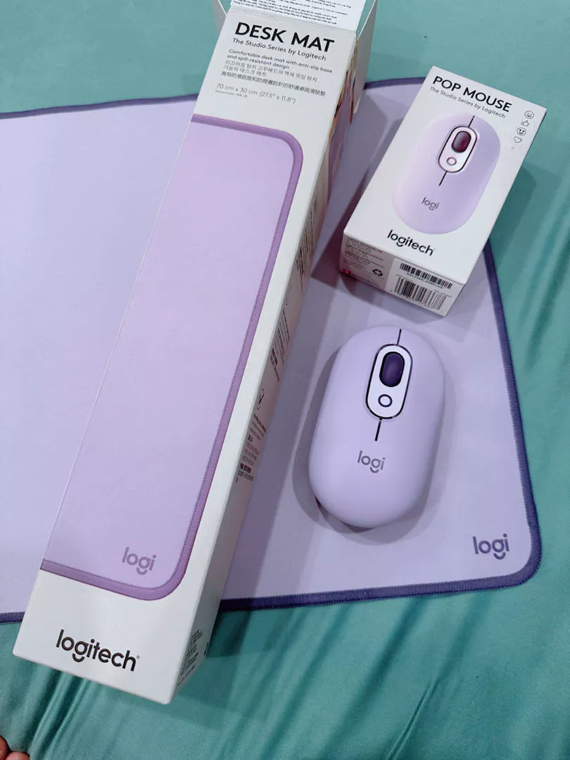 Bàn di chuột cỡ lớn Logitech Desk Mat - Đế chống trượt, lướt dễ dàng, chống đổ tràn